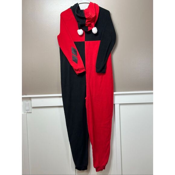 DC Comics Classic Harley Quinn Kigurumi Union Suit Onesie One-Piece Costume PJs - Picture 11 of 13